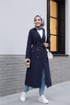 Çift Düğmeli Kemerli Trençkot -Laci-Trençkot-197-4901-R03