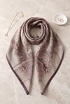Çıtır Desen Coton Eşarp -Mürdüm