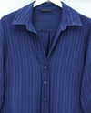 Çizgi Desen Oval Kesim Krinkıl Gömlek -Laci-Gömlek-317-2416-R03