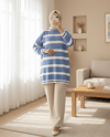 تونيك تريكو شتوي مخطط - بيبي بلو-Triko Tunik-109-9509-R32