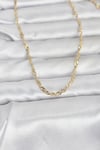 CM 14K Gold Renk Burgu Yassı Model 60 cm Kadın Kolye