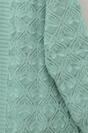 Desenli Araboy Örme Triko Hırka  -Mint-Hırka-109-0981-R24