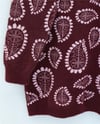Dik Yaka Damla Desenli Sakallı Salaş Triko Kazak  -Pembe-Kazak-109-9778-R20