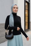 Dik Yaka Uzun Kol İçlik Bluz -Siyah-Bluz-253-13122-R01