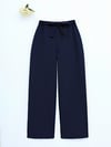 Duble Kumaş Beli Kuşaklı Bol Paça Pantolon -Laci-Bol Paça Pantolon-400-156-R03