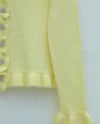 Düğmeli Önü Ve Eteği Fırfırlı Hırka -Açık Sarı-Hırka-307-43478-R75