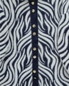 Hırka-Düğmeli Zebra Desen Sakallı Triko Hırka -Laci-280-3286-R03