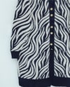 Hırka-Düğmeli Zebra Desen Sakallı Triko Hırka -Laci-280-3286-R03