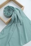 Düz Coton Şal -Mint