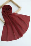 Düz Coton Şal -Bordo-Şal-201-10108-R04
