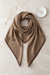 Düz Rayon Eşarp -Açık Kahverengi