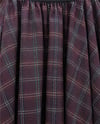 Ekose Desenli Beli Lastikli 360 Derece Etek -K. Bordo-Etek-207-1594-R52