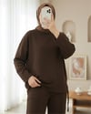Eteği Bağcıklı Arkası Uzun Oysho Takım  -Kahve-Takım-253-13088-R15