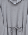 Eteği Lastikli Beli Bağcıklı Yarım Boğazlı Oysho Sweat -Açık Gri-Sweatshirt-307-0026-R41
