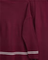 Eteği Ve Kolu Çizgili Triko Takım -Bordo-Takım-384-301-R04