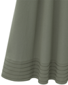 Etek Ucu Dikiş Detaylı Beli Lastikli Astarlı İthal Soft Gabardin Etek -Çağla Y.-Etek-356-4465-R70