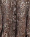 Etnik Desenli Top Düğmeli Scuba Takım -Kahve-Takım-349-8010-R15