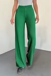 Fitilli Triko Pantolon -Yeşil-Pantolon-295-2127-R35