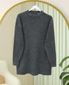 Fitilli Uzun Triko Kazak -Füme-Kazak-295-1320-R18