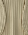 Fitilli Yırtmaçlı Yumoş Triko Tunik -Açık Vizon-Kazak-295-6026-R51