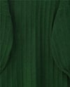 Fitilli Yırtmaçlı Yumoş Triko Tunik -Koyu Yeşil-Kazak-295-6026-R79