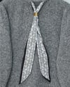 Fularlı Yumoş Triko Kazak -Gri-Kazak-109-0944-R11