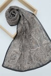 Geleneksel Floral Desenli Coton Şal -Bej-Şal-201-10123-R56
