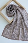 Geleneksel Floral Desenli Coton Şal -Vizon-Şal-201-10123-R23
