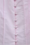 Geniş Yakalı Bağlamalı Kolu Lastikli Eteği Astarlı Poplin Takım  -Pembe-Takım-445-8350-R20