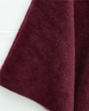 Ceket-Gold Düğme Detay Kemerli Alcantara  Panço -Bordo-348-2816-R04