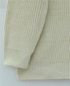 Gold Düğmeli Salaş Triko Hırka -Krem-Hırka-357-6202-R28