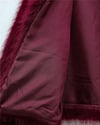 İçi Astarlı Kürklü Kaban -Bordo-Kaban-398-99005-R04