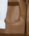 İçi Kuzu Peluş Çift Cepli Yelek   -Taba-Yelek-398-9023-R12