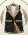 İçi Kuzu Peluş Çift Cepli Yelek  -Vizon-Yelek-398-9023-R23