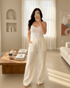 İp Askılı Dantelli Atlet -Beyaz-Atlet-416-49745-R02