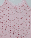 Atlet-İp Askılı Dantelli Desenli Atlet -Pembe-416-497100-R20
