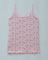 Atlet-İp Askılı Dantelli Desenli Atlet -Pembe-416-497100-R20
