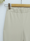 İspanyol Paça Pantolonlar-İthal Kumaş İspanyol Paça Pantolon -Bej-400-1154-R56