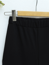 İthal Kumaş İspanyol Paça Pantolon -Siyah-İspanyol Paça Pantolonlar-400-1154-R01