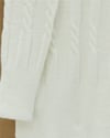 Kabartma Desenli Yumoş Triko Kazak -Ekru-Kazak-109-0943-R07