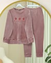 Kabartma Yazılı Fransız Kadife Pijama Takımı -G.Kurusu-Pijama-416-59700-R27