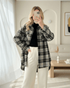 Kapaklı Cepli Tüvit Gömlek -Sarı-Gömlek-399-3089-R22