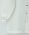 Kapşonlu Önü Çıtçıtlı Beli Kemerli Üç İplik Sweat Kap -Beyaz-Trençkot-349-5295-R02