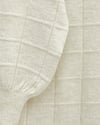 Kare Desenli Yırtmaçlı Yumoş Triko Tunik -Ekru-Tunik-295-4510-R07