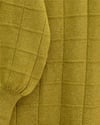 Kare Desenli Yırtmaçlı Yumoş Triko Tunik -Yağ Yeşili-Tunik-295-4510-R72