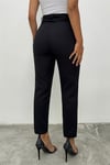 Kemerli Bilek Pantolon -Siyah-Pantolon-186-037-R01