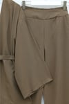 Kemerli Pantolonlu Kimono Takım    -Açık Kahverengi-Takım-307-0047-R76
