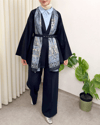 Kemerli Pantolonlu Kimono Takım  -Laci-Takım-307-0047-R03