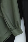 Kendinden Kuşaklı Poplin Tunik -Haki-Tunik-307-0105-R05