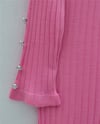 Kolları Düğmeli Eteği Fırfırlı Triko Elbise -Pembe-Elbise-295-016-R20